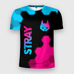 Футболка спортивная мужская Stray: Neon Gradient, цвет: 3D-принт