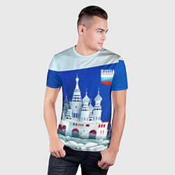Футболка спортивная мужская Moscow: made in Russia, цвет: 3D-принт — фото 2