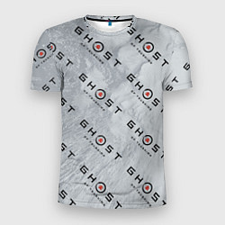 Футболка спортивная мужская Призрак Цусимы узор, цвет: 3D-принт