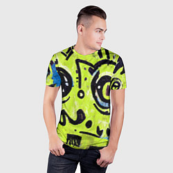 Футболка спортивная мужская Уличное творчество - граффити, цвет: 3D-принт — фото 2
