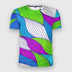 Футболка спортивная мужская Цветная ткань, цвет: 3D-принт