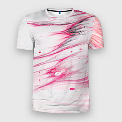 Мужская спорт-футболка Красные разводы