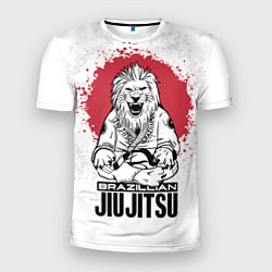 Мужская спорт-футболка Jiu Jitsu red sun