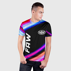 Футболка спортивная мужская FAW speed lights, цвет: 3D-принт — фото 2