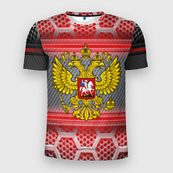 Футболка спортивная мужская Россия будущего, цвет: 3D-принт