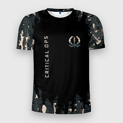 Мужская спорт-футболка Critical ops Камуфляж