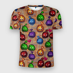 Футболка спортивная мужская Много слаймов Стардью, цвет: 3D-принт