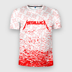 Футболка спортивная мужская Metallica - брызги, цвет: 3D-принт