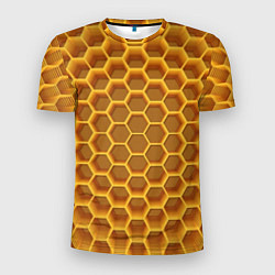 Футболка спортивная мужская Volumetric honeycombs, цвет: 3D-принт