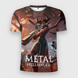 Мужская спорт-футболка Демон Metal: Hellsinger