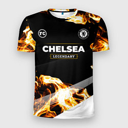 Футболка спортивная мужская Chelsea legendary sport fire, цвет: 3D-принт
