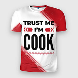 Футболка спортивная мужская Trust me Im cook white, цвет: 3D-принт