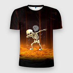 Мужская спорт-футболка Skeletons dab - dark forest