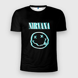 Футболка спортивная мужская Nirvana неон, цвет: 3D-принт
