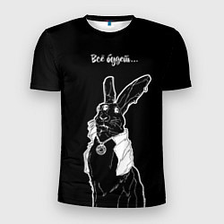 Мужская спорт-футболка Кролик пророк, всё будет