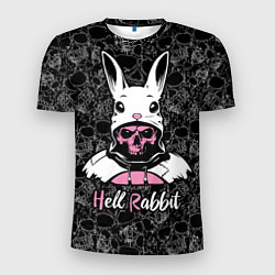 Футболка спортивная мужская Hell rabbit, year of the rabbit, цвет: 3D-принт