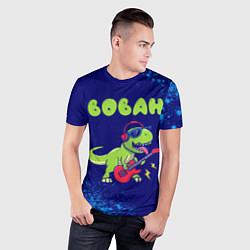 Футболка спортивная мужская Вован рокозавр, цвет: 3D-принт — фото 2