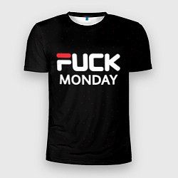 Футболка спортивная мужская Fuck monday - antibrand, fila, цвет: 3D-принт