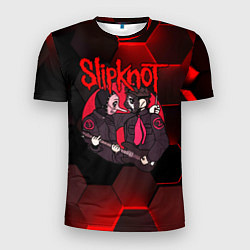 Футболка спортивная мужская Slipknot art black, цвет: 3D-принт