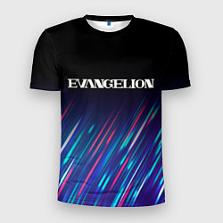 Мужская спорт-футболка Evangelion stream