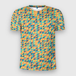 Мужская спорт-футболка Абстрактный мозаичный узор