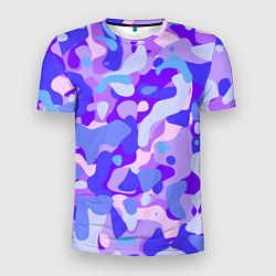 Футболка спортивная мужская Ультрафиолетовая абстракция, цвет: 3D-принт