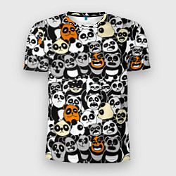 Футболка спортивная мужская Злобные панды, цвет: 3D-принт