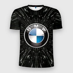 Футболка спортивная мужская БМВ эмблема, автомобильная тема, цвет: 3D-принт