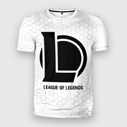 Мужская спорт-футболка League of Legends glitch на светлом фоне