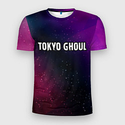 Футболка спортивная мужская Tokyo Ghoul gradient space, цвет: 3D-принт