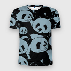 Футболка спортивная мужская Panda summer song, цвет: 3D-принт