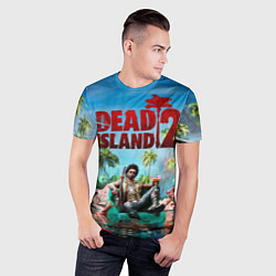 Футболка спортивная мужская Dead island two, цвет: 3D-принт — фото 2