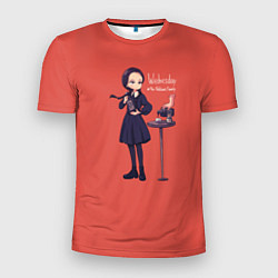 Футболка спортивная мужская Уэнсдей Аддамс, цвет: 3D-принт