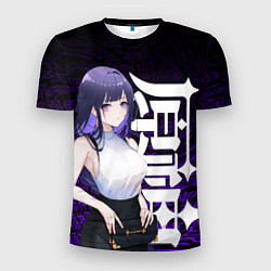 Футболка спортивная мужская Геншин импакт: Райдэн в современности, цвет: 3D-принт