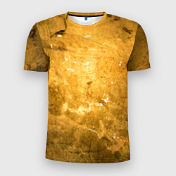 Футболка спортивная мужская Золотая абстрактная поверхность, цвет: 3D-принт