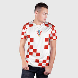 Футболка спортивная мужская Форма сборной Хорватии, цвет: 3D-принт — фото 2