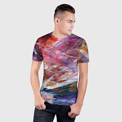 Футболка спортивная мужская Абстрактная живопись, цвет: 3D-принт — фото 2