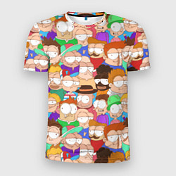 Футболка спортивная мужская Разные прикольные люди, цвет: 3D-принт