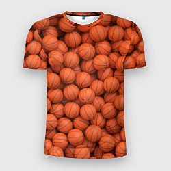 Мужская спорт-футболка Баскетбольные мячи