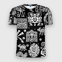 Мужская спорт-футболка Знаки племени Майя