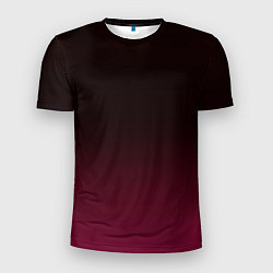 Мужская спорт-футболка Темно-малиновый градиент