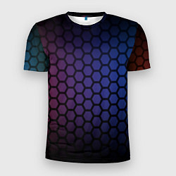 Футболка спортивная мужская Abstract hexagon fon, цвет: 3D-принт