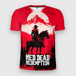 Футболка спортивная мужская Red Dead Redemption, mountain, цвет: 3D-принт