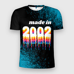 Мужская спорт-футболка Made in 2002: liquid art