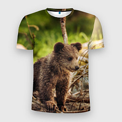 Мужская спорт-футболка Медвежонок красавец