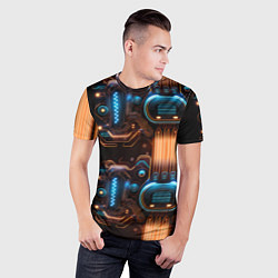Футболка спортивная мужская Силовой электрический доспех, цвет: 3D-принт — фото 2