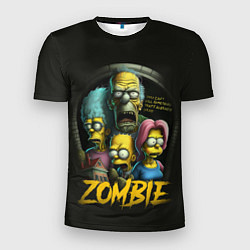 Мужская спорт-футболка Simpsons zombie