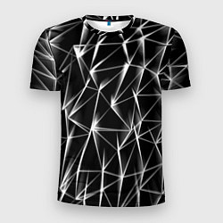 Футболка спортивная мужская Черно белые нервы, цвет: 3D-принт