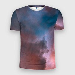 Футболка спортивная мужская Сплетение двух космических сияний, цвет: 3D-принт
