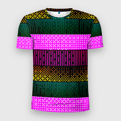 Футболка спортивная мужская Patterned stripes, цвет: 3D-принт